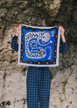 Foulard Blue Dragon