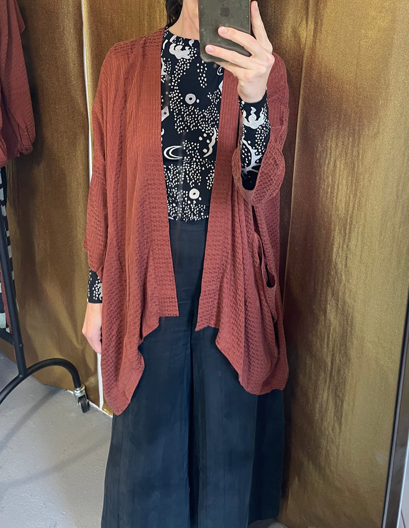 Kimono Cardigan Rust – KOMANA